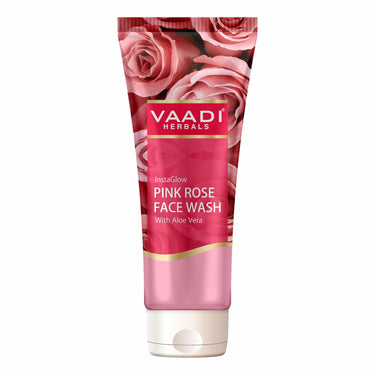 Vaadi Herbals Insta Glow Pink Rose Face wash with Aloe vera extract
